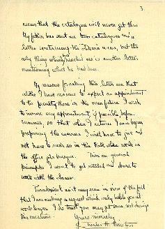Madrid Letter to Dean Roscoe Pound - page 3 (handwritten)